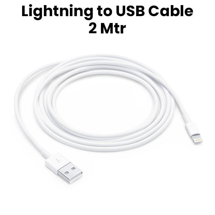 Buy Apple Cable Lightning To USB 2M White (MD819ZM/A) Jumbo Souq