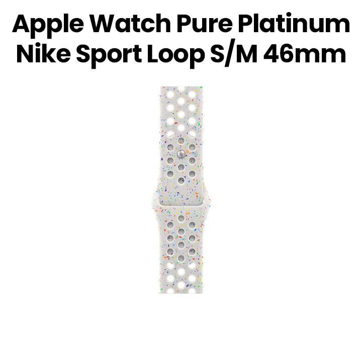 Buy Apple 46mm Pure Platinum Nike Sport Band S/M MYL43ZM/A