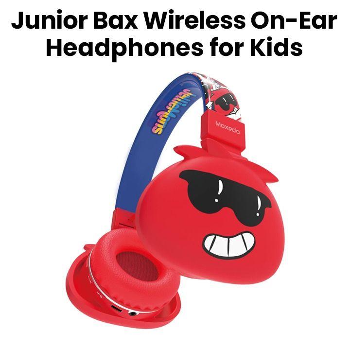 Moxedo Junior Bax Wireless On-Ear Headphones - Red | MX-WH014