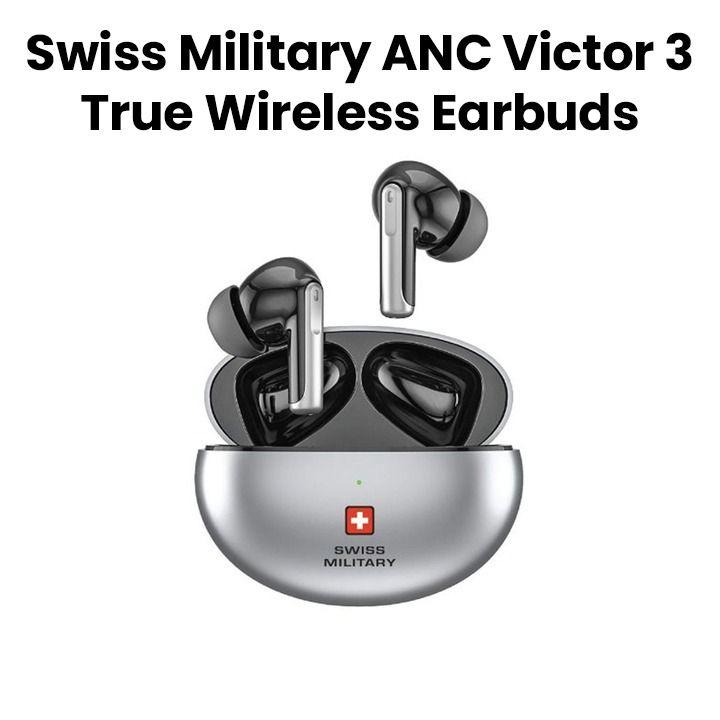 Buy Swiss Military Wireless Charging Stereo Earbuds with ANC+ENC