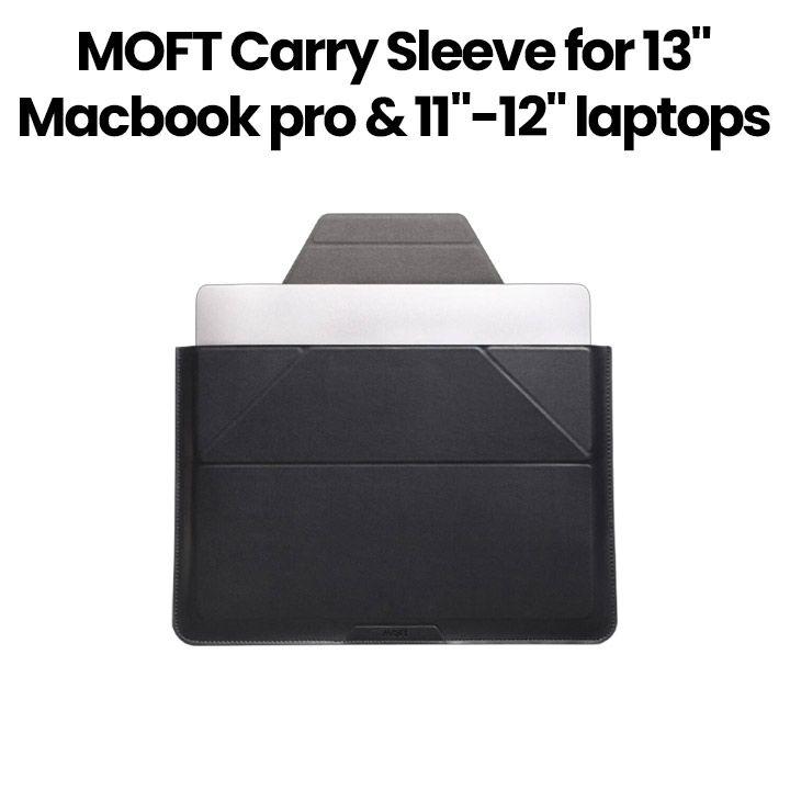 Moft Carry Sleeve for 13" MacBook Pro and 11"-12" Laptops | Black | MB002-1-13A-BK