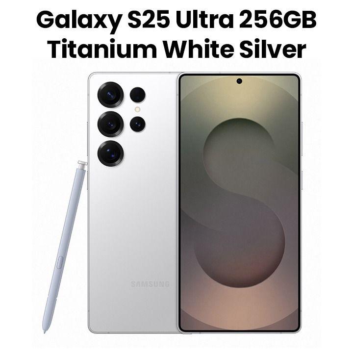 Samsung Galaxy S25 Ultra Smartphone 256GB – Titanium White Silver | SM-S938BZSIMEA