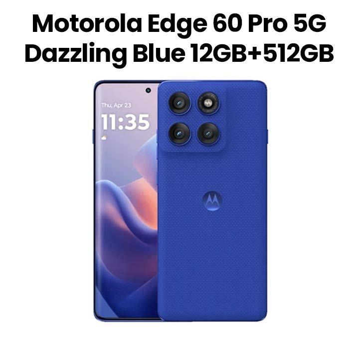 Motorola Edge 60 Pro 5G 12GB+512GB Smartphone | Dazzling Blue | PB7X0040AE (XT2507-1)