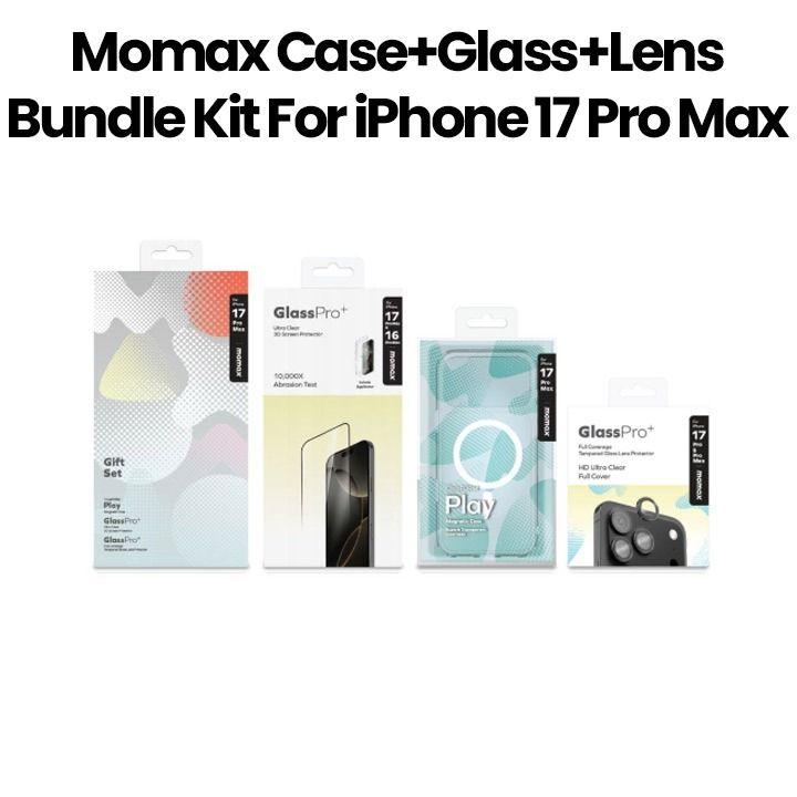 Momax Case + Glass + Lens Bundle Kit for iPhone 17 Pro Max 6.9"