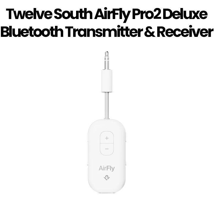 Twelve South AirFly Pro2 Deluxe Bluetooth Transmitter & Receiver – White |TS-12-2305