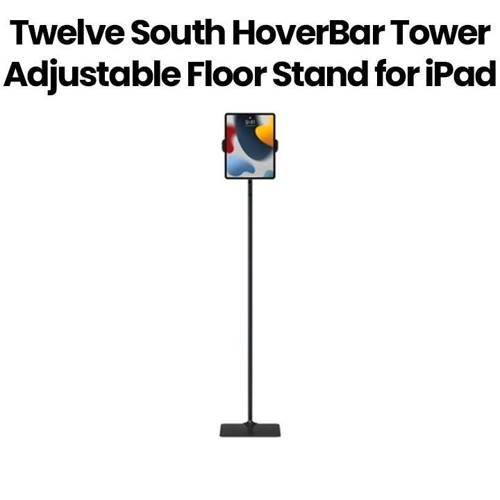 Twelve South HoverBar Tower Adjustable Floor Stand for iPad – Black |TS-2209