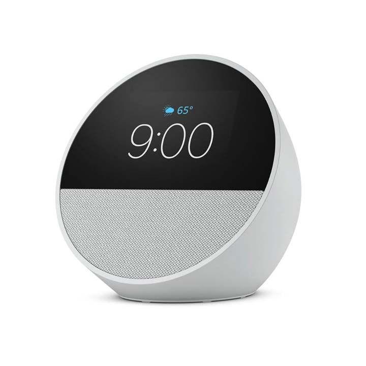 Amazon Echo Spot Wireless Speaker with Alexa Voice Control – White | B0BFCBKXWL