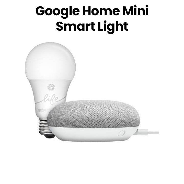 Google Home Mini Smart Light Starter Kit with Wi-Fi Connectivity – White | GA00518-US