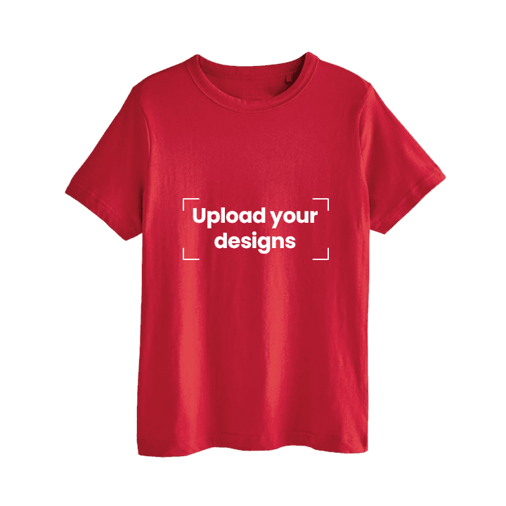 Light Red T-Shirt Printed with Your Personalized Design