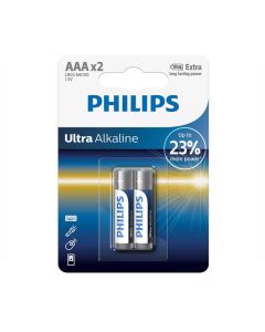 Philips Ultra Alkaline Battery AAA x 2pcs (LR03E2B/97)