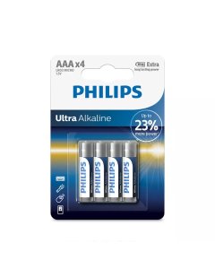 Philips Ultra Alkaline Battery AAA x 4pcs (LR03E4B/97)