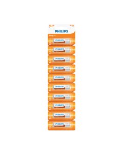 Philips LongLife Zinc Battery AA x 10pcs (R6L10S/97)