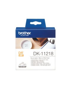Genuine Brother DK-11218 24mm Round Label Roll