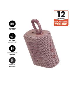 JBL GO 3 Bluetooth Portable Speaker - Pink