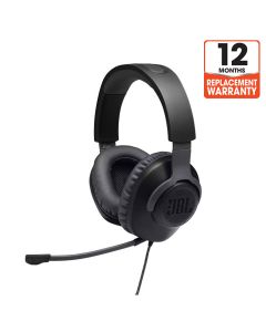 JBL Quantum 100 Wired Over-ear Gaming Headset with a Detachable Mic - Black