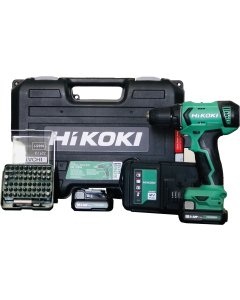 Hikoki DS12DA 12V Battery Drill  + 715000SP Bit Set 61Pcs