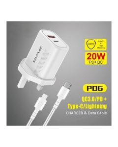 Awei PD6 Charger + CL-110T Data Cable