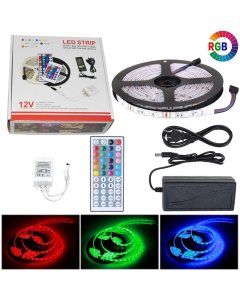 Wink RGB Strip Light DC12V,60 LED,RGB+W,Ip20 Waterproof (Indoor U ,44 Keys IR Remote Control WINKRGBSLDC12V60