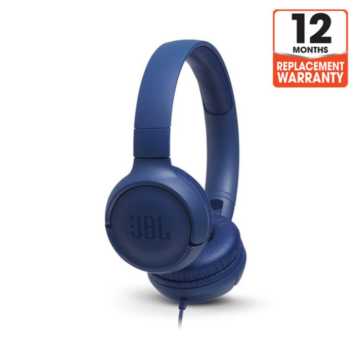 JBL LIVE 460NC - Headphones with mic - on-ear - Bluetooth - wireless, wired  - active noise canceling - 3.5 mm jack - blue