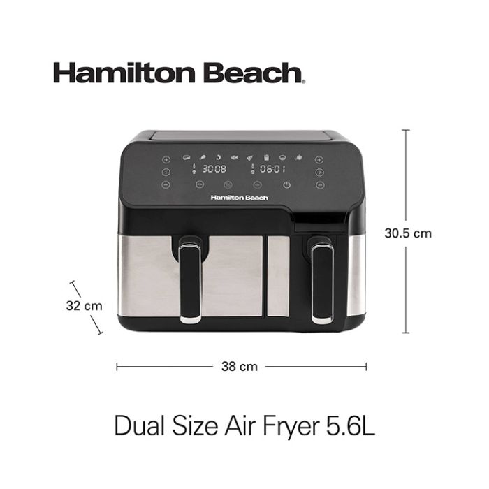 Hamilton Beach Dual Size Air Fryer 8.5L