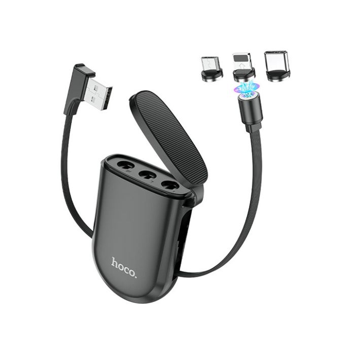 Cable 2-in-1 USB to Lightning / Type-C U97 Zipper - HOCO