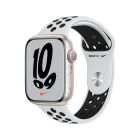 Apple Watch Nike Series 7 GPS+Cellular 45MM Starlight Aluminum Case With Pure Platinum Nike Sport Band (MKL43AE/A)