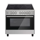 Oscar 9060PCE2 90X60 Semi-Professional Full Electrical Oven Top Table Stainless Steel With Vitro-Ceramic Cooker