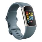 Fitbit Charge 5 Advanced Fitness & Health Tracker Smart Watch - Steel Blue/Platinum Stainless Steel