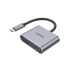 UNITEK uHUB Q4 Lite 4-in-1 USB-C Hub with MST Dual Display and PD 100W (D1049A)