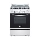 LG FA211RMA 60x60  4 Burner Full Gas  Cooking Range Full Safety Stainless Steel Finish with Cast Iron Trivet With Rotisserie