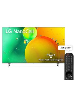 LG 55NANO776QA NanoCell TV 55 Inch NANO77 Series, Cinema Screen Design 4K Active HDR WebOS Smart AI ThinQ