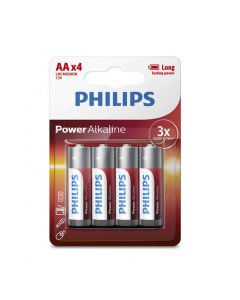 Philips Power Alkaline Battery AA x 4pcs (LR6P4B/97)