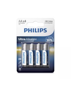 Philips Ultra Alkaline Battery AA x 4pcs (LR6E4B/97)