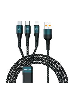 Awei CL-972 120W 3-in-1 USB-C Cable Super Fast Charging
