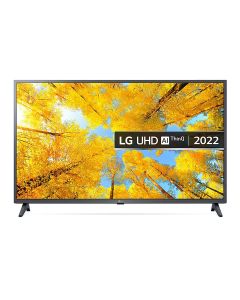 LG 43UQ75006LG UHD 4K TV 43 Inch UQ7500 Series, Cinema Screen Design 4K Active HDR WebOS Smart AI ThinQ