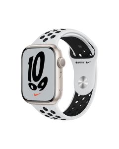 Apple Watch Nike Series 7 GPS+Cellular 45MM Starlight Aluminum Case With Pure Platinum Nike Sport Band (MKL43AE/A)