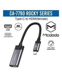 MCDODO 2-in-1 Type-C to HDMI Female Converter Rocky Series (CA-7790)