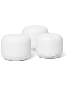 GOOGLE NEST 2nd Gen WiFi Router System (One Router & 2 Extenders) Pack of 3 - Snow