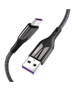 Choetech AC0013 Nylon Braided Anti-Fire PC USB-A To USB-C 5A Super Fast Charging Data Cable