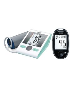 Beurer BM 29 Upper Arm Blood Pressure Monitor + Beurer GL 44 mg/dL Blood Glucose Monitor