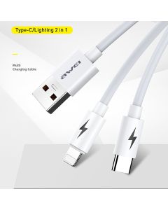 Awei CL-79 Dual Output Multi Charging Data Cable