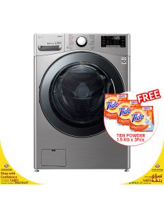 LG F18L2CRV2T2 18/10Kg Front Loading Washer Dryer - Made in Vietnam + Tide Powder Automatic 1.5Kg