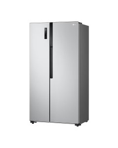 LG GRFB587PQAM Side by Side Refrigerator, Total No Frost, Multi AirFlow, Touch LED Display, Smart Inverter Compressor Tempered Glass