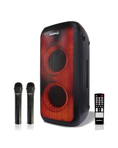 Mediacom MCI 727 Portable Party Speaker with Powerful Sound and 2 Wireless Microphone
