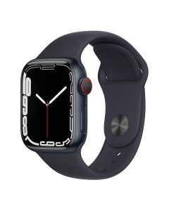 Apple Watch Series 7 GPS + Cellular, 41mm Midnight Aluminium Case with Midnight Sport Band - Regular(MKHQ3AE/A)