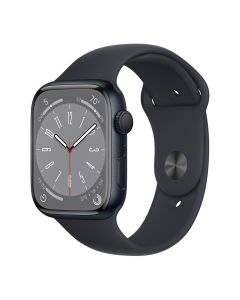 Apple Watch Series 8 GPS, 41mm Midnight Aluminum Case with Midnight Sport Band - Regular(MNP53AE/A)