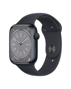 Apple Watch Series 8 GPS, 41mm Midnight Aluminum Case with Midnight Sport Band - Regular (MNP53AE/A)