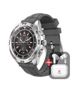  Swiss Military Dom Smart Watch Gray +  Swiss Military Victor Earphones Bundle