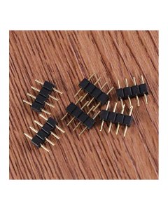 Wink Black Needle 4Pin Type 4Pin Width : 10Mm / 0.4'; Color : Black Weight : 3G For RGB Strip Connector WBLACKN4PINC